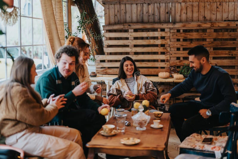 Warm community gathering